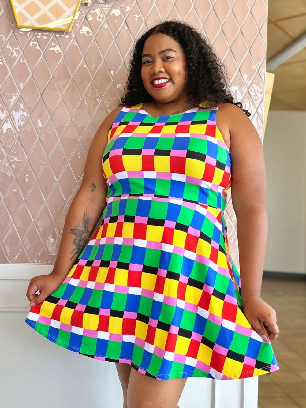 Nooworks Brenda Dress 2XL Mini Jersey Dress Candy Weave New with Tags